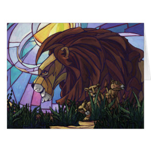 Lion et petits