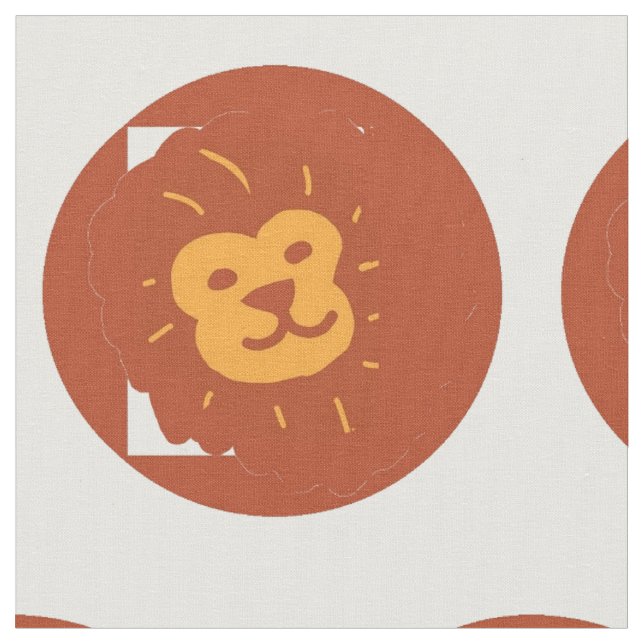 lion  fabric (Close Up)