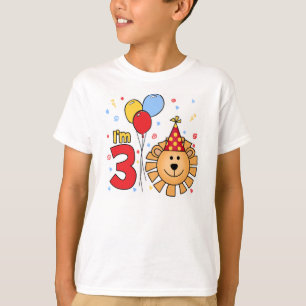Lion Face 3rd Birthday T-Shirt