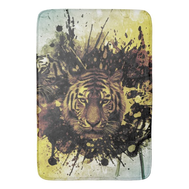 lion face bath mat (Front Vertical)