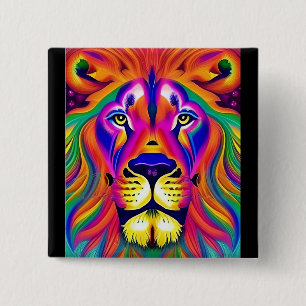 lion face button