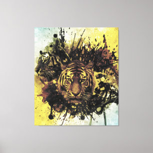 lion face canvas print