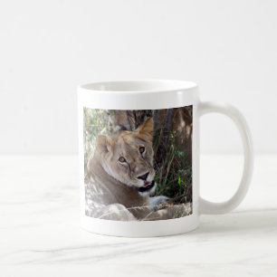 lion face coffee mug