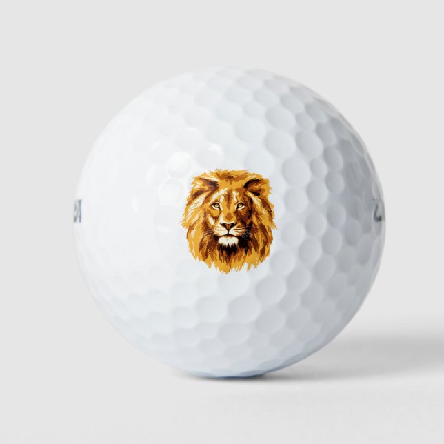 Lion face golf balls (Front)