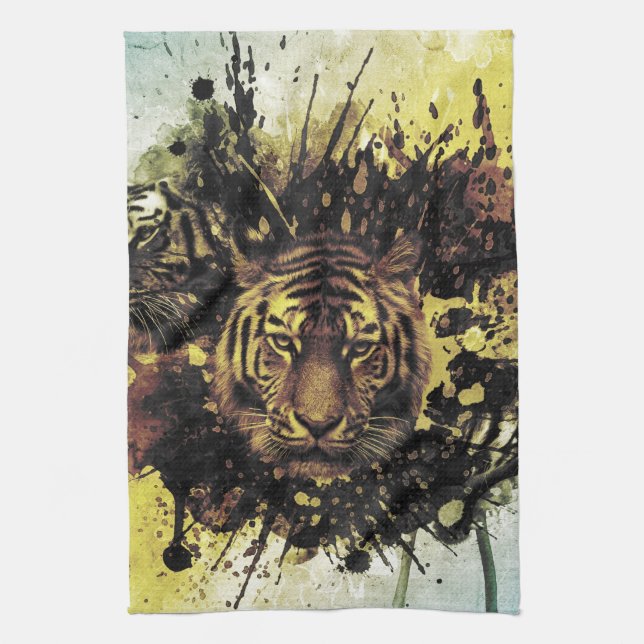 lion face kitchen towel (Vertical)