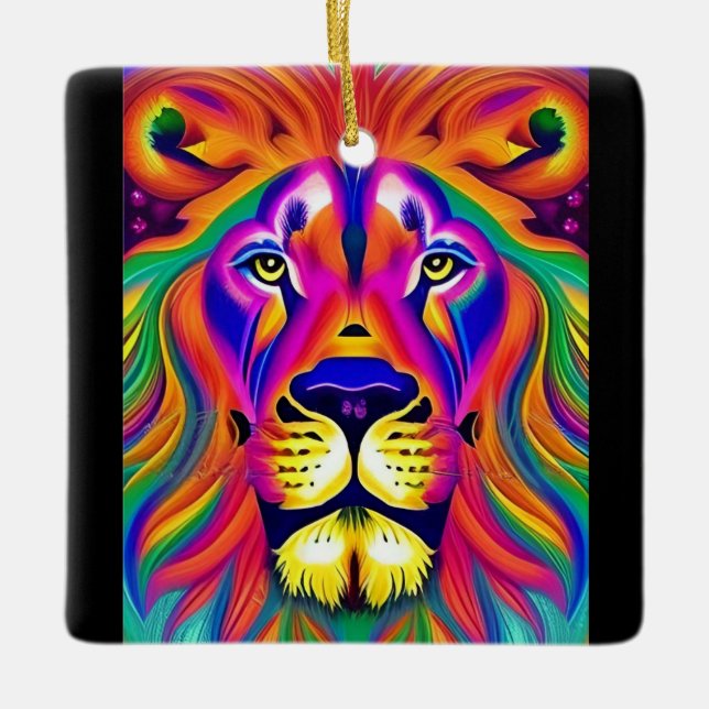 lion face ornament (Front)