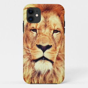 Lion Face Painting Artwork-17335 iPhone 11 Case