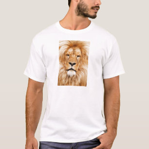 Lion Face Photograph T-Shirt