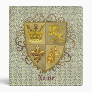 Lion Family Crest Nom de famille Classeur