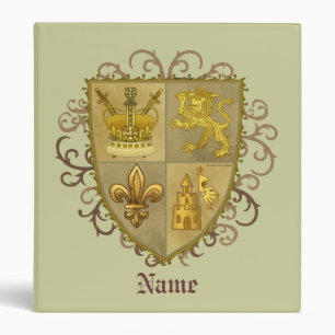 Lion Family Crest Nom de famille Classeur