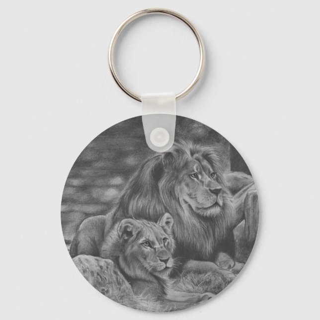 Lion family keychain (Front)