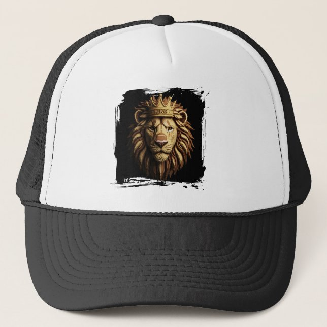 Lion Fierce Cap | ferus Animal Design Hat (Front)