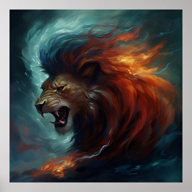 Lion Fire Poster (Front)