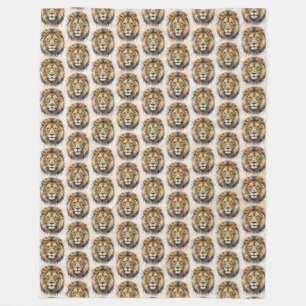 Lion Fleece Blanket