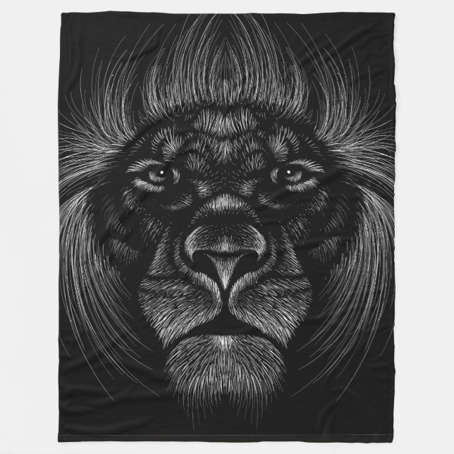 Lion Fleece Blanket (Front)