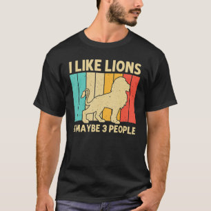  Lion For Men Women African Safari Zoo Animal Ret T-Shirt