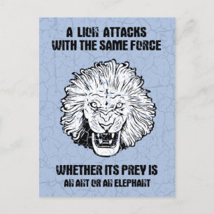 Lion Force Postcard