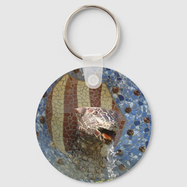 Lion Fountain Keychain (Front)