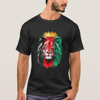 Lion Free Afghanistan Afghanistan Flag T-Shirt
