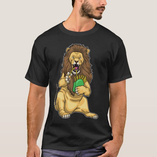 Lion French fries T-Shirt (Front)
