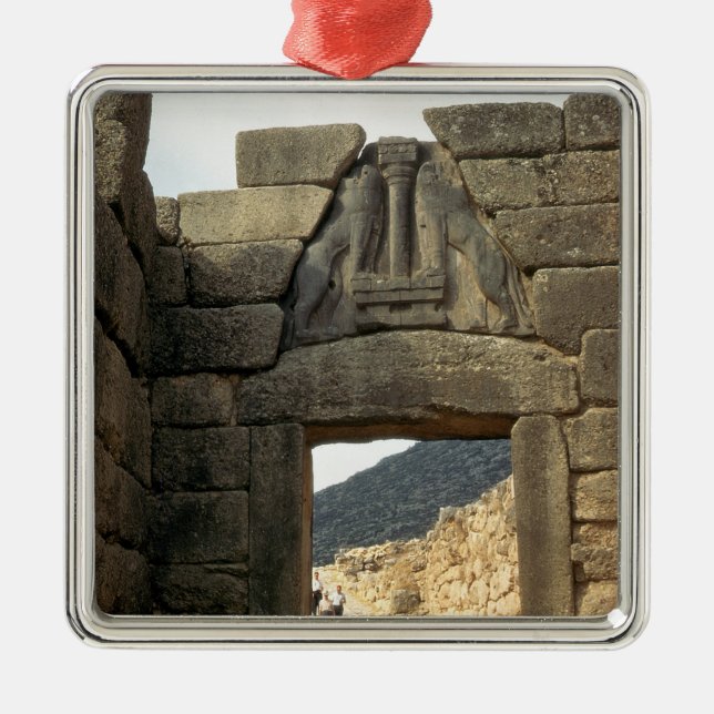 Lion Gate over the entrance Metal Ornament (Front)