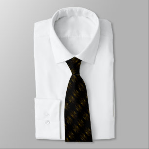 Lion - Gentleman - Black Golden Tie