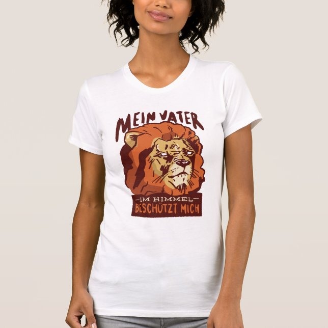Lion German Quote T-Shirt (Front)
