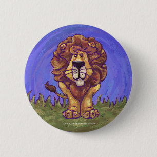 Lion Gifts & Accessories 2 Inch Round Button