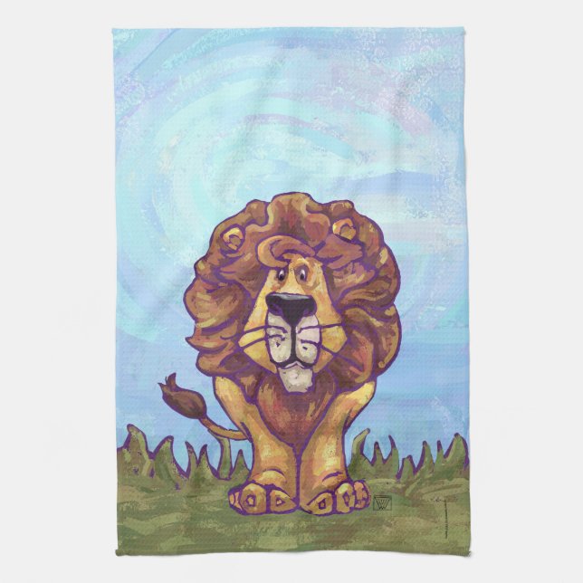 Lion Gifts & Accessories Kitchen Towel (Vertical)