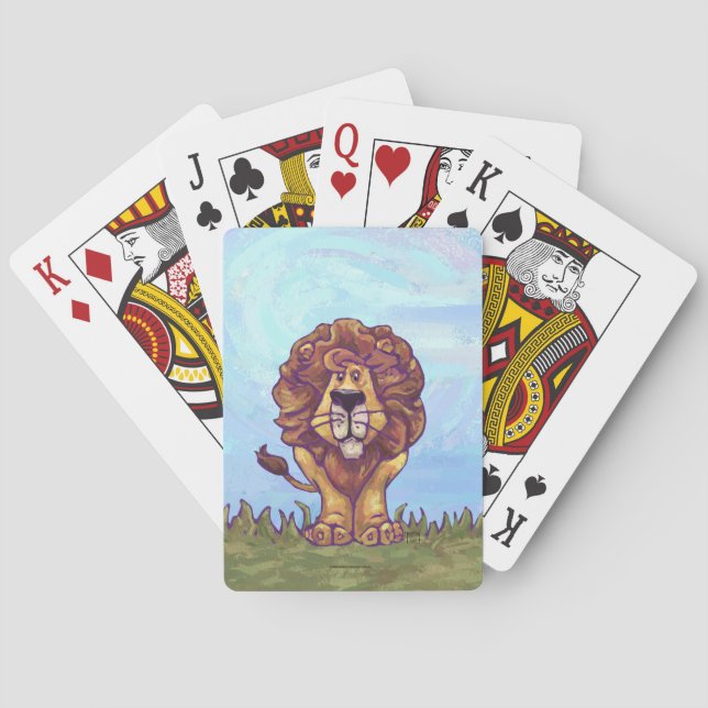 Lion Gifts & Accessories Playing Cards (Back)