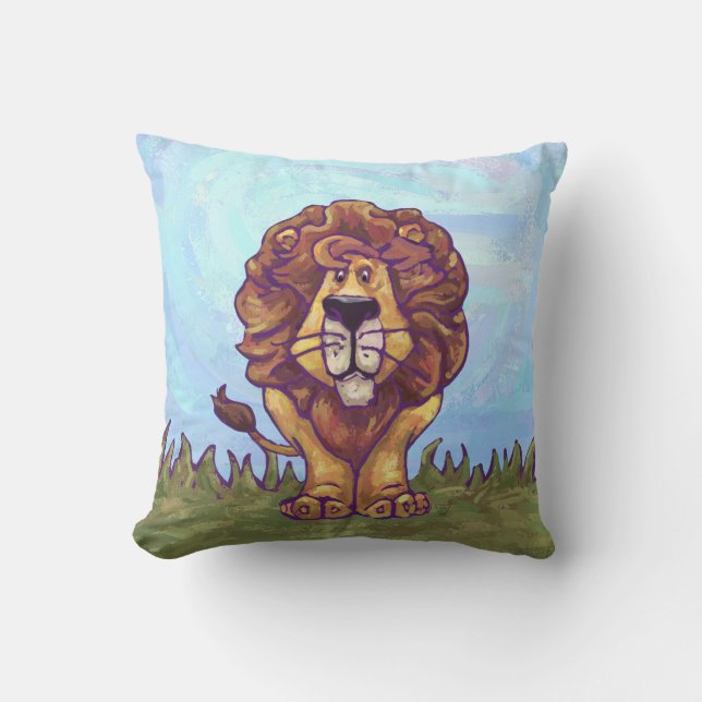 Lion Gifts & Accessories Throw Pillow (Front)