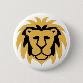 Lion Gold 2 Inch Round Button