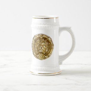 Lion Gold Beer Stein