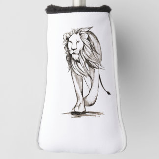 Lion golf head cover