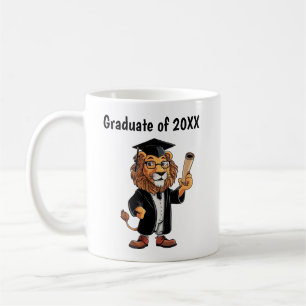 Lion Graduation Personalized Coffee Mug