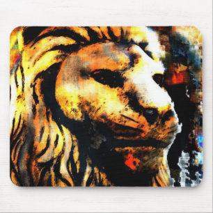 Lion Graffiti Mouse Pad