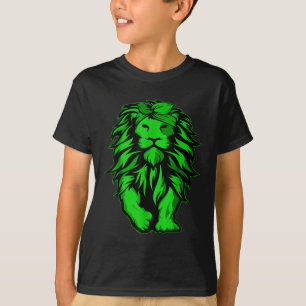 Lion Green Bandana Mental Health Awareness Survivo T-Shirt