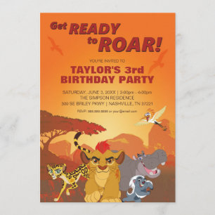 Lion Guard   Birthday Invitation