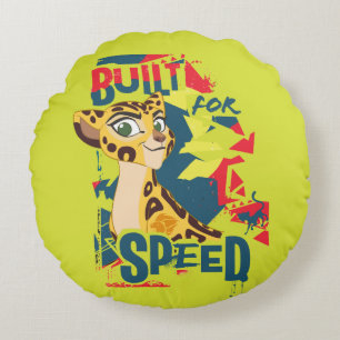 Lion Guard Built For Speed Fuli Round Pillow