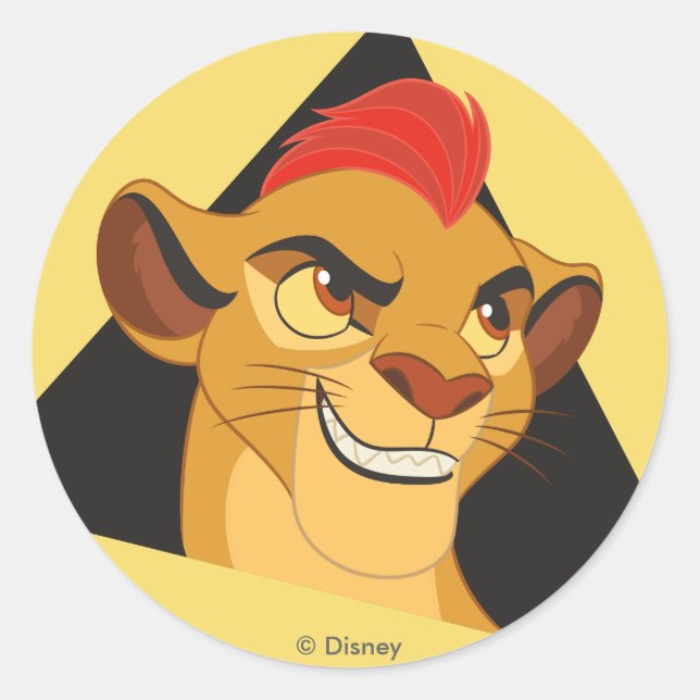 Lion Guard | Kion Character Art Classic Round Sticker (Front)