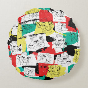 Lion Guard   Kion Expressions Pattern Round Pillow