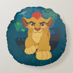 Lion Guard Kion Safari Graphic Round Pillow