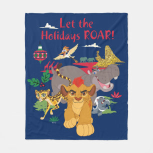 Lion Guard   Let The Holidays Roar Fleece Blanket
