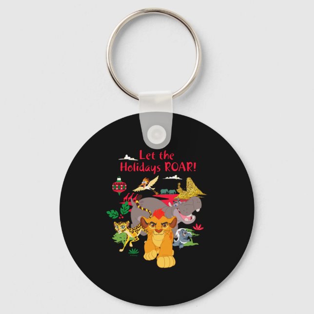Lion Guard Let The Holidays Roar  Keychain (Front)
