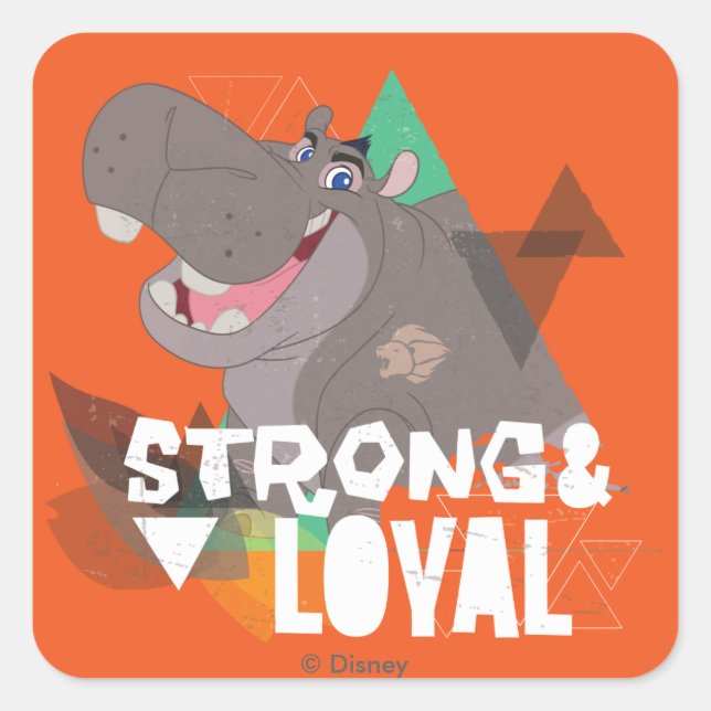 Lion Guard | Strong & Loyal Beshte Square Sticker (Front)