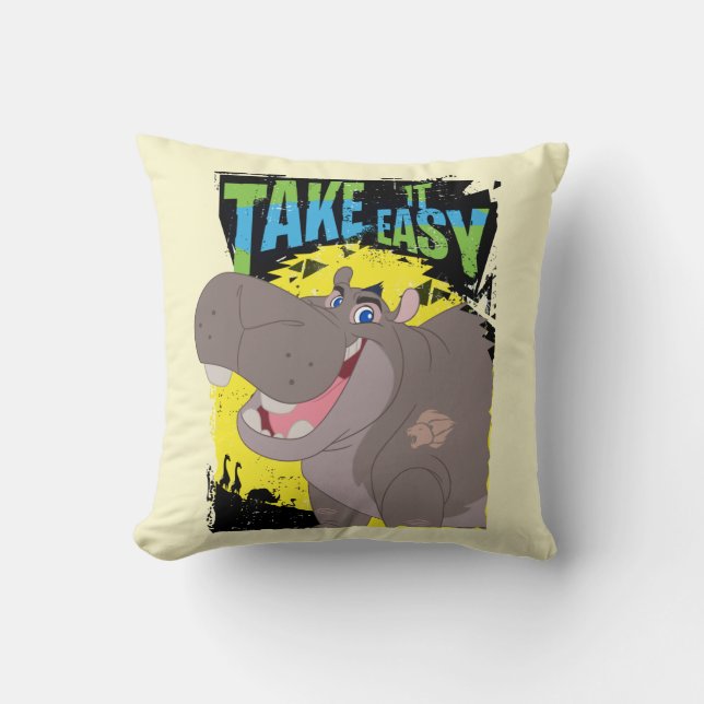 Lion Guard | Take It Easy Beshte Throw Pillow (Front)