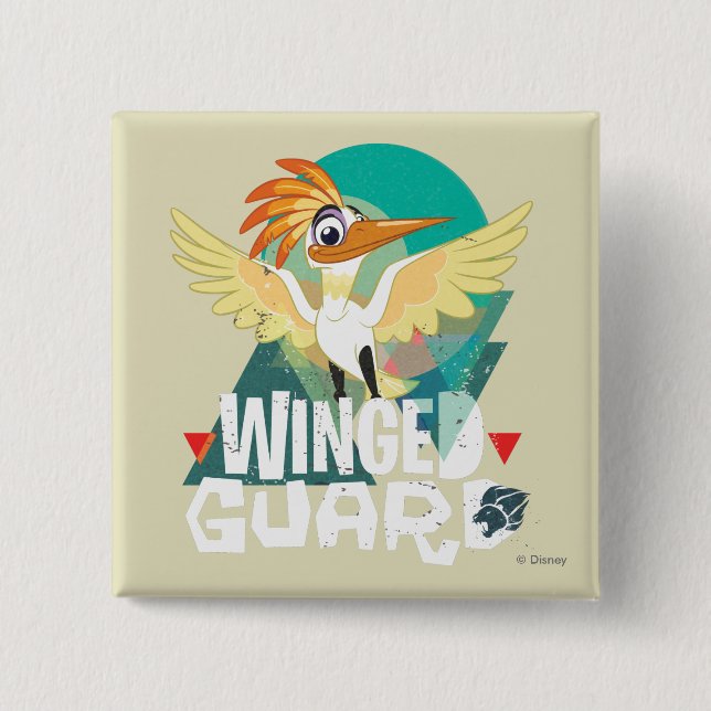 Lion Guard | Winged Guard Ono 2 Inch Square Button (Front)