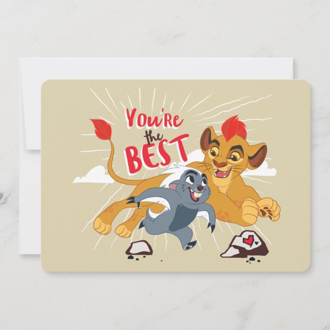 Lion Guard | You're the Best Valentine Holiday Card (Front)