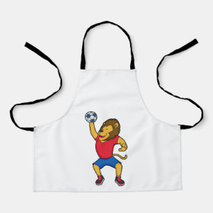Lion Handball player Handball Apron