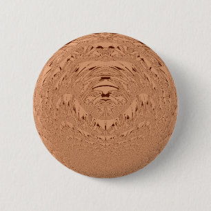 Lion head 2 inch round button